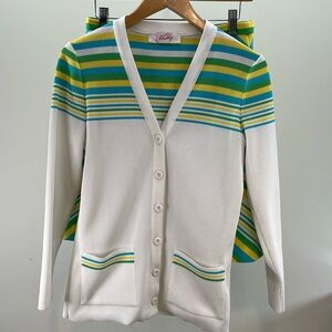 Vintage 70’s Hadley Skirt Set-Cardigan